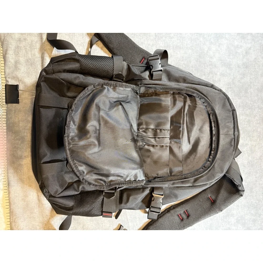 KAKA Backpack Laptop Bag - 2008 Style Black Heavy Duty Multi-Pocket